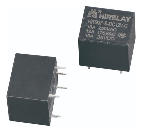 Rele 12v Relay Simple Inversor 250v 7a 125v 10a X5 Unidades 1