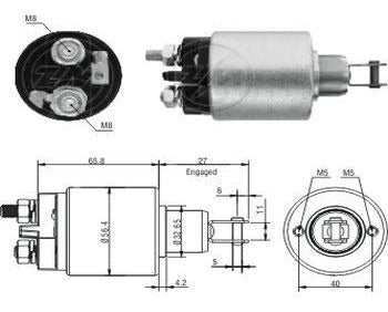 Solenoide Iskra Lada 2 Tornillos 0