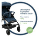 Bebesit Sprint Stroller in Blue with Black Frame 1