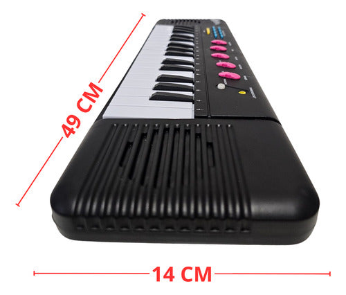 Piano Teclado Musical Infantil Microfone Educativo Karaoke 6