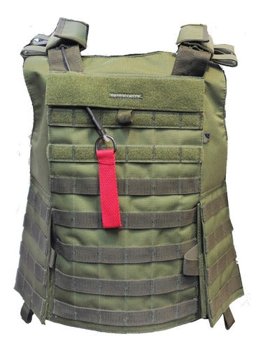 Tactical Lacsi Molle Plate Carrier Vest - Green 0