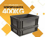 Storage Compat 12 Stackable Plastic Containers 4312A 40x30x12cm + 3 Black Lids 3