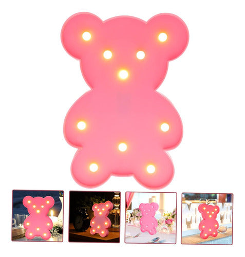 Teddy Bear Infant LED Night Light Vintage Design Bedside Lamp 5