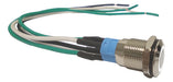 Pulsador Boton Metalico 12mm Sin Retencion Blanco Con Cable 5