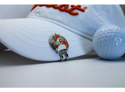 Mulligan Hooligan Fox Ball Marker + Magnetic Hat Clip 1