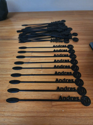 Bs.impresiones3d Personalized Cocktail Stirrer for Parties 3D Pack of 400 2