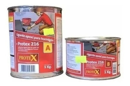 Protex Epoxy Adhesive for Old and New Concrete Protex 216 x 1 kg 1