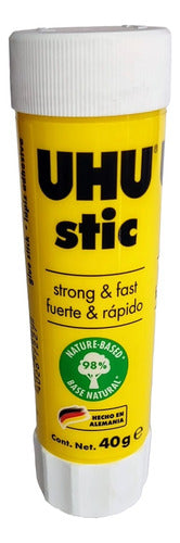 UHU Strong & Fast Adhesive Stick 40g - Solvent Free 0