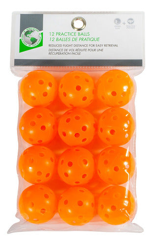 Jef World of Golf Indoor Practice Hollow Golf Balls - 12 Pack 0