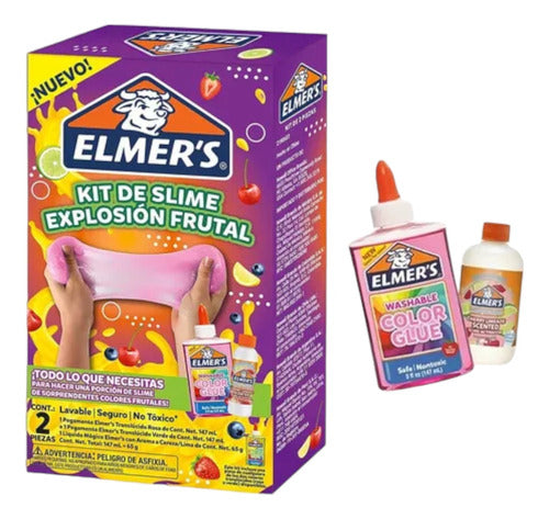 Elmer's Fruity Explosion Slime Kit 2 Pieces 2