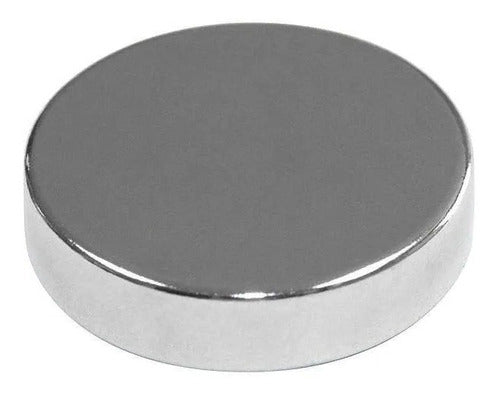 Tec-pro 5 Circular Neodymium Magnets 50x6 Mm 1400 Gauss Nickel Plated 0