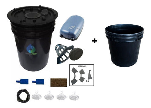 Hidroprof Hydroponic DWC System with Lid for 10L and 20L Buckets 2