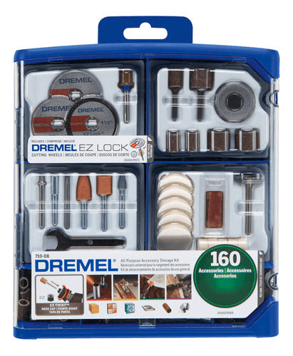 Kit 160 Acces. P/ Herramientas Rotativas Multiusos Dremel 0