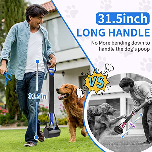 Upsky 32 Pooper Scooper for Large Small Dogs, Long Handle Dog Poop Scooper 5