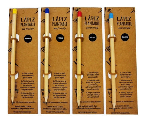 Eco-Friendly Plantable Pencils with Blister - 27 Units 1