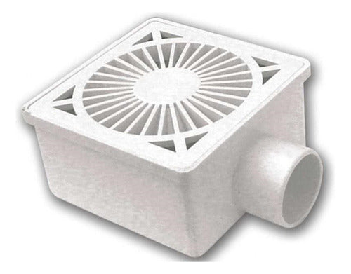 Caja Sifonada Para Ducha Pvc Blanco 1337 Grap P G 0