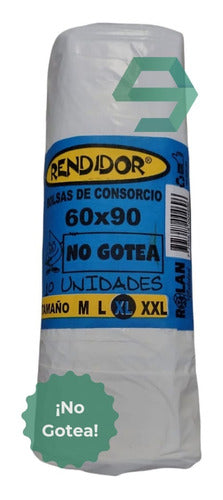 200 Units Pack of 60x90 White Residue Consortium Bags 0