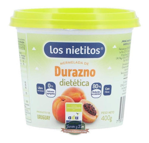 Los Nietitos Mermelada De Durazno 0% Azucar X400 Gramos 0