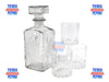 Set Whisky 5 Piezas Vidrio Botella 4 Vasos Tienda Pepino 3