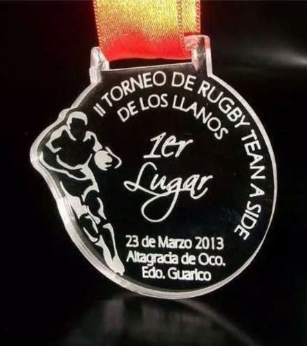 100 Medallas Acrilicas Sin Cinta Personalizada Economicas!!! 3