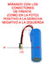 1 Bateria 18650 P/ Parlante 2600 Mah 3.7v C/ Cable Conector 1