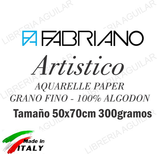 10 Fabriano Artistic Watercolor Paper 100% Cotton Thick Grain 4