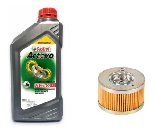Castrol Mineral Oil Oil Filter Kit Rouser 150 160 Ns Bajaj 0