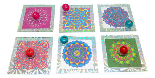 Porta Sahumerios Vidrio Mandala Souvenir Pack X 20 6