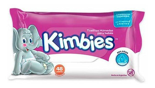 Pack of 30 Wet Wipes 48 Units Kimbies To Pro 0