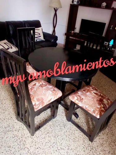 Myv Amoblamientos Juegos De Comedor De Madera 4 Sillas 1