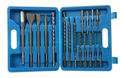 Yaemart 17pcs Brocas Y Cincel SDS Plus Brocas Martillo Perforador Si 1