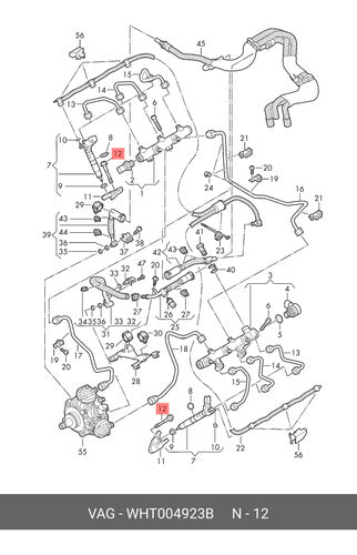 Kit Tornillo Inyector Vw Amarok V6 Original 6 Unidades 1