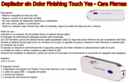 Dala Games Depiladora S/dolor Finishing Touch Cara Piernas 3