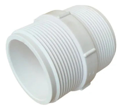 Nipel Paralelo Com Rosca 2 Polegadas 50mm Pvc Branco Tigre 1