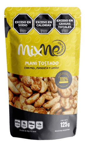 MIXME Snacks Mixme Mani Tostado Con Miel, Pimienta Y Limon 125g 0