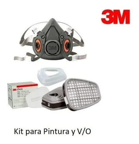 Semimascara 3m 6200 + 6001 + 5n11 + 501 Kit Pintura Y V/o 0