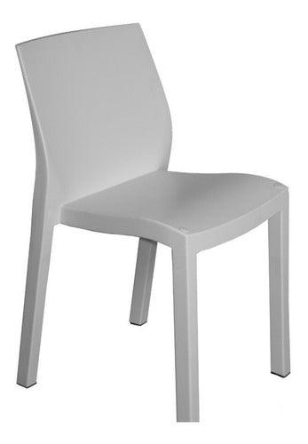 Mascardi Paris White Stackable Chair 0