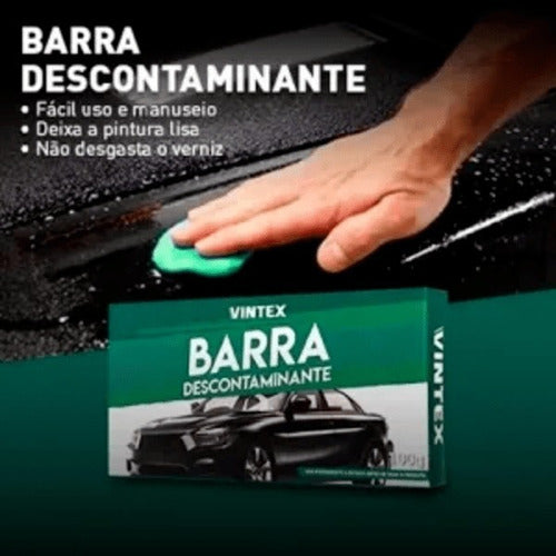 Barra Descontaminante 100g Vintex Remove Sujeira Da Pintura 3