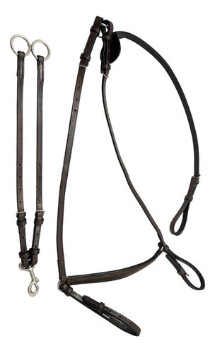 English Breastplate with Martingale for Show Jumping Equestrian in London Sole 2