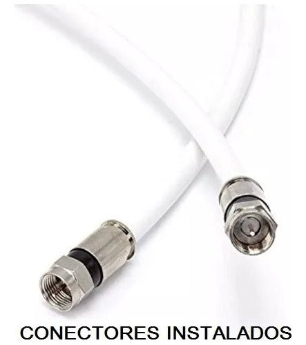 Cable Coaxil Tv Armado Con Conectores Pro(rollo 25mts) 1