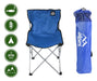 Set of 2 Portable Foldable Chairs + Compact Folding Table for Camping Garden Fishing 6