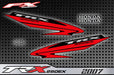 Decals Similar to Original Honda TRX 250EX 2007 Black by FX Calcos 0