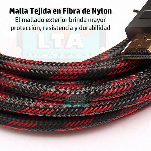 Cable Hdmi Mallado Con Filtros 8.5 Metros Garantía X Vida 4