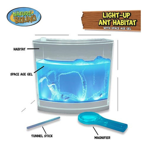 Habitat De Gel Com Iluminação Para Formigas Nature Bond 3