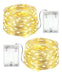 TOH High Quality Battery Operated 5M 50 LED Warm White Fairy Lights 0