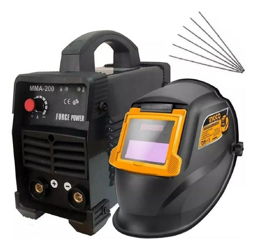 TYT Inverter Welder 200 Amp Pro + Helmet + Electrodes Pro 0