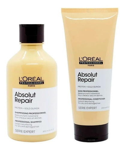 Kit Loreal Absolut Repair Shampoo X300 + Acondicionador X200 0