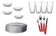 Rigolleau Complete Dinnerware Set for 4 Persons - 28 Pieces - Ideal 4