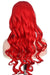 Peluca Con Bucles Rojo Fantasía Cosplay Drag Teatro 70 Cm 1