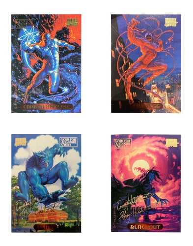 Upper Deck Tarjetas Marvel Masterpieces Gold Foil Signature Series 4/u 0